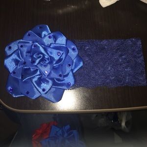 Royal blue/royal blue girls headband!!